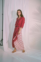 AKOSEE - Original Virtue Wrap Skirt in Claret