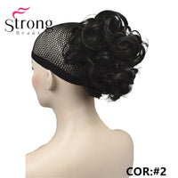 StrongBeauty Short Ponytail Hair Piece Extension Synthetic Hair Wavy Claw Clip in/on Hairpiece COLOUR CHOICES