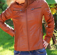 MJ ROOM - Original Leather Jacket for Women - Leather Genuine