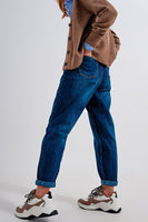 Q2 - Original Medium Blue Pleat Front Pegged Jeans