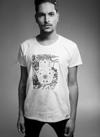 Mens Fashion T-Shirt - Hamsa Style Print