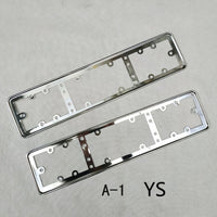 LONNGSHANPING - Original For EU Car License Plate Frame Metal Car License Plate Frame Number Plate Holder 2pcs