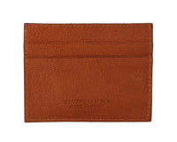 Billionaire Italian Couture Brown Leather Cardholder Wallet - One Size