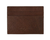 Billionaire Italian Couture Brown Leather Cardholder Wallet - One Size