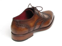 Paul Parkman Men's Wingtip Oxford Goodyear Welted Tobacco (ID#027-TAB)