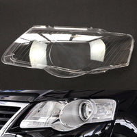 YJWAUTO - Original Headlamp Lens for Volkswagen VW Passat B6 2006~2011 Headlight Cover Auto Glass Replacement Car Light Auto Shell