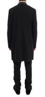 Dolce & Gabbana Black Wool Stretch 3 Piece Two Button Suit - Size IT48-M