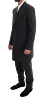 Dolce & Gabbana Gray Wool Stretch 3 Piece Two Button Suit - Size IT48-M