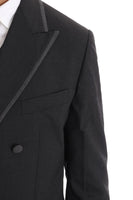 Dolce & Gabbana Gray Wool Stretch 3 Piece Two Button Suit - Size IT48-M