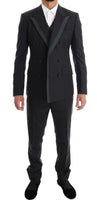 Dolce & Gabbana Gray Double Breasted 3 Piece Suit - Size IT50-L