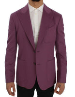 Dolce & Gabbana Purple Cashmere Slim Fit Blazer Jacket - Size IT44-XS