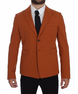 Dolce & Gabbana Orange Cotton Stretch Blazer - Size IT54-XL