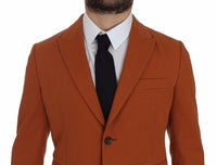 Dolce & Gabbana Orange Cotton Stretch Blazer - Size IT50-L