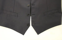 Dolce & Gabbana Blue Wool Formal Dress Vest Gilet Jacket - Size IT48-M