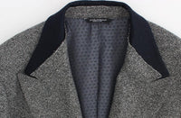 Dolce & Gabbana Gray wool double breasted blazer - Size IT48-M