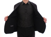 Dolce & Gabbana Black silk slim fit blazer - Size IT54-XXL