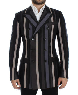 Dolce & Gabbana Multicolor striped wool slim blazer - Size IT48-M