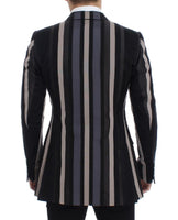 Dolce & Gabbana Multicolor striped wool slim blazer - Size IT48-M