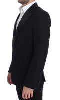 Dolce & Gabbana Black wool silk SICILIA blazer - Size IT48-M