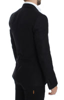 Dolce & Gabbana Black wool silk SICILIA blazer - Size IT48-M