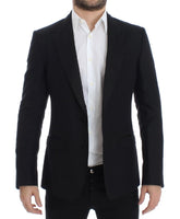 Dolce & Gabbana Black wool silk SICILIA blazer - Size IT48-M