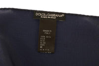 Dolce & Gabbana Blue Square Silk Handkerchief - One Size