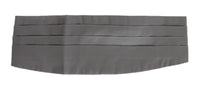 Dolce & Gabbana Gray Waist Belt Silk Cummerbund - Size IT48-M