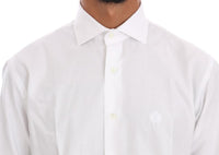 Cavalli White Striped Slim Fit Shirt - Size 42