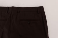 Dolce & Gabbana Purple Wool Stretch Formal Pants - Size IT56-3XL