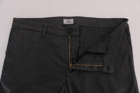 GF Ferre Gray Cotton Stretch Chinos Pants - Size IT48-M