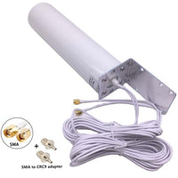 JX 3G 4G LTE External Antennna Outdoor With 5m Dual SlIder CRC9/TS9/SMA Connector for 3G 4G Router Modem