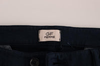 GF Ferre Blue Stretch Straight Fit Pants Chinos - Size IT50-L