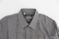 Dolce & Gabbana Purple Torero GOLD Slim Fit Dress Shirt - Size 44