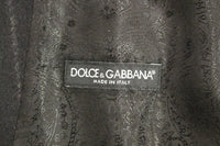 Dolce & Gabbana Black Striped Wool Logo Vest Gilet Weste - Size IT48-M