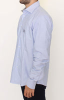 Cavalli Light blue cotton shirt - Size XXL