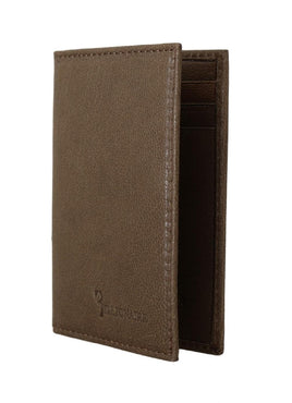 Billionaire Italian Couture Brown Leather Bifold Wallet - One Size