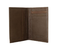 Billionaire Italian Couture Brown Leather Bifold Wallet - One Size