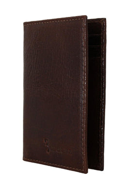 Billionaire Italian Couture Brown Leather Bifold Wallet - One Size