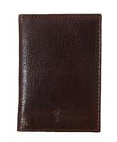 Billionaire Italian Couture Brown Leather Bifold Wallet - One Size