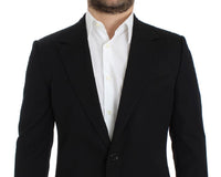 Dolce & Gabbana Black wool slim fit blazer - Size IT48-M