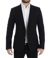 Dolce & Gabbana Black wool slim fit blazer - Size IT48-M