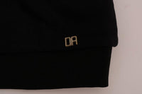 Daniele Alessandrini Black Crewneck Cotton Pullover Sweater - Size S