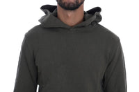 Daniele Alessandrini Green Pullover Hodded Cotton Sweater - Size S