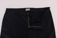 GF Ferre Blue Cotton Stretch Chinos Pants - Size IT48-M