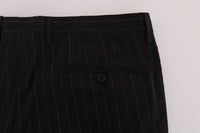 Dolce & Gabbana Brown Striped Cotton Dress Formal Pants - Size IT54-XL