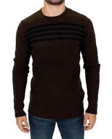 Costume National Brown striped crewneck sweater - Size IT52-XL