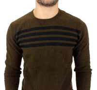 Costume National Brown striped crewneck sweater - Size IT52-XL