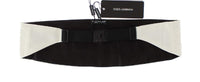 Dolce & Gabbana White Wide Belt Silk Cummerbund - Size IT44-XS