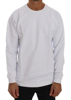 Daniele Alessandrini White Crewneck Cotton Sweater - Size M