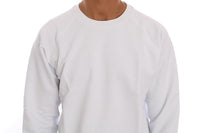 Daniele Alessandrini White Crewneck Cotton Sweater - Size M